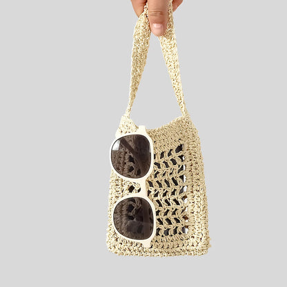 Fashion Straw Crossbody Phone Bag – Chic & Lightweight Summer Essential